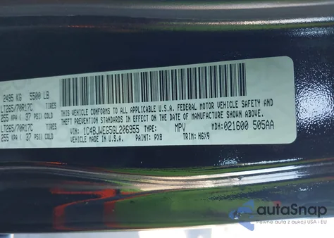 2016 Jeep Wrangler Unlimited Backcountry from USA, damaged, VIN 1C4BJWEG5GL206955